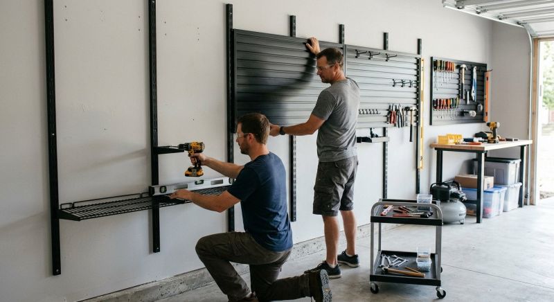Garage Tool Rack Installation in Loudoun County, VA
