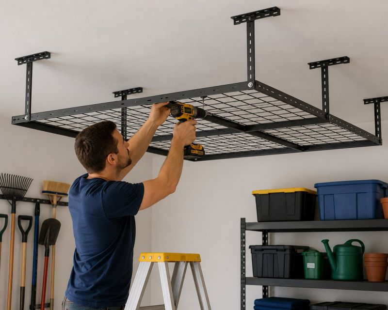 Garage Tool Rack Installation in Raleigh, NC